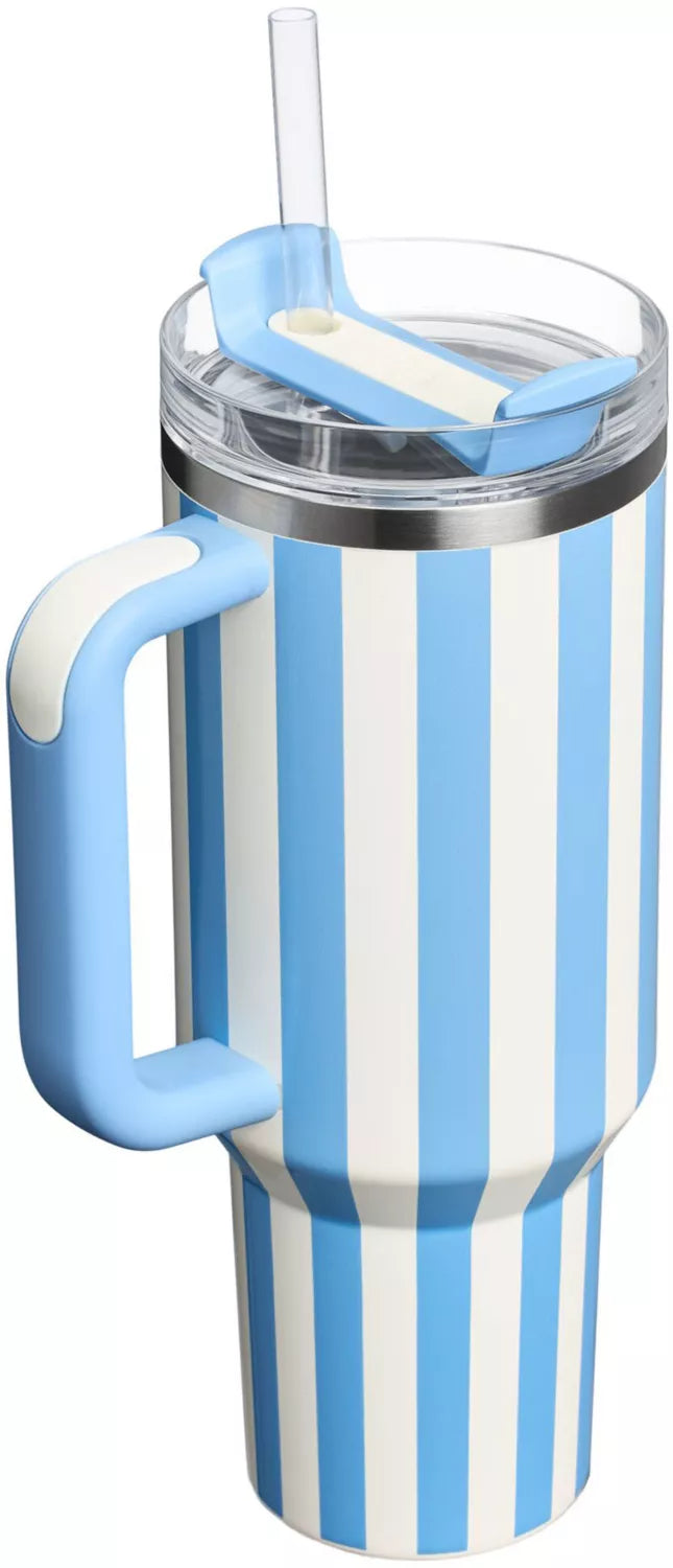 Vaso Stanley Cornerflow Cabana Quencher H2.0 FlowState de 40 oz - Colección Oasis