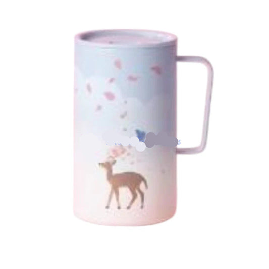 Termo de Acero Inoxidable con agarradera Starbucks Taiwan 2025 Sakura series Sakura Country 591ml