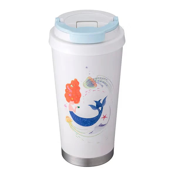 Vaso de acero inoxidable de la serie Ocean Siren 2025 de Starbucks, Taiwán, de 473 ml