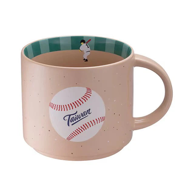 Taza de Ceramica Starbucks Taiwan 2026 Baseball Series 414ml