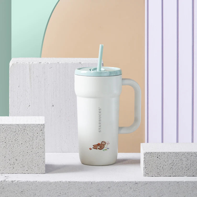 Starbucks Vietnam 2026 summer 1 season series white stainless steel straw cup