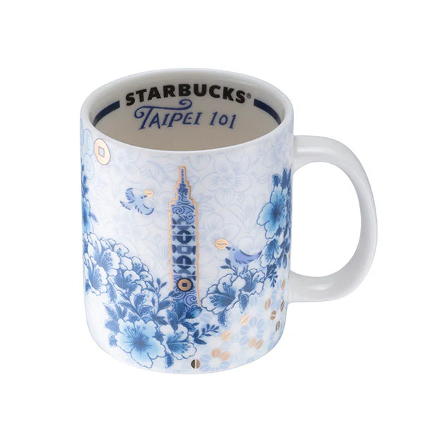 Starbucks Taiwan 2026 101 store series Blue Color Fenghua Mug 3OZ