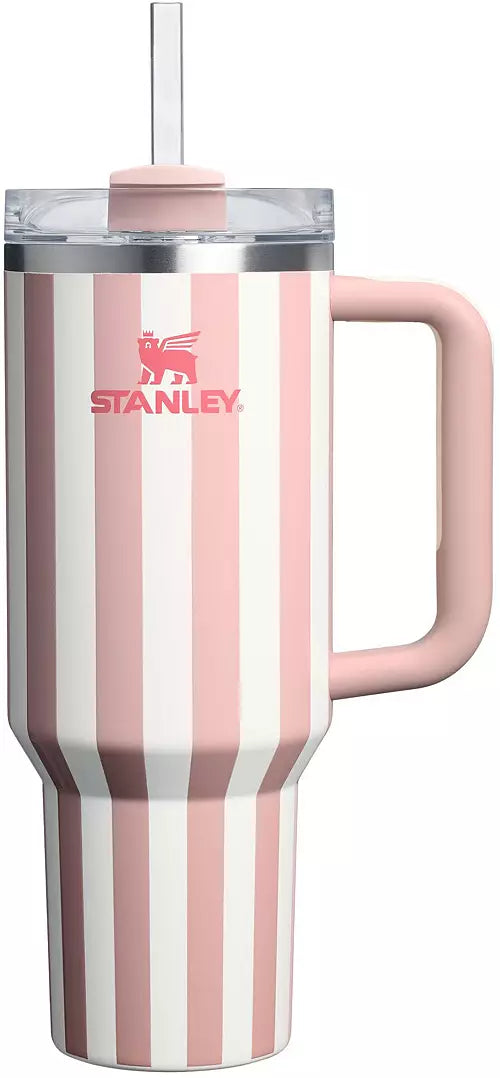 Vaso Stanley Peach Cabana Quencher H2.0 FlowState de 40 oz - Colección Oasis