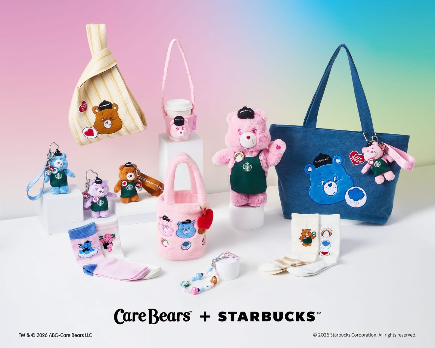 Starbucks x Care Bears 2026 | Green Apron Cheer Bear Doll 🧸💚🌈