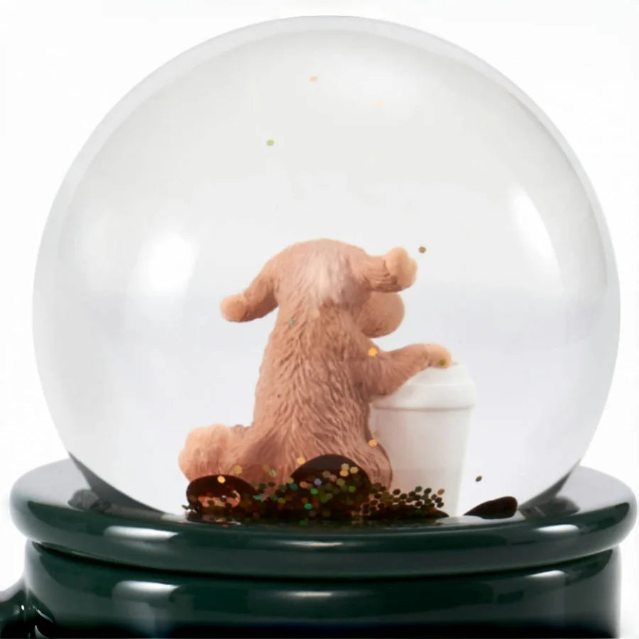 Starbucks China 2024 Coffee grounds and Lively green series taza bola de cristal perro 89ml