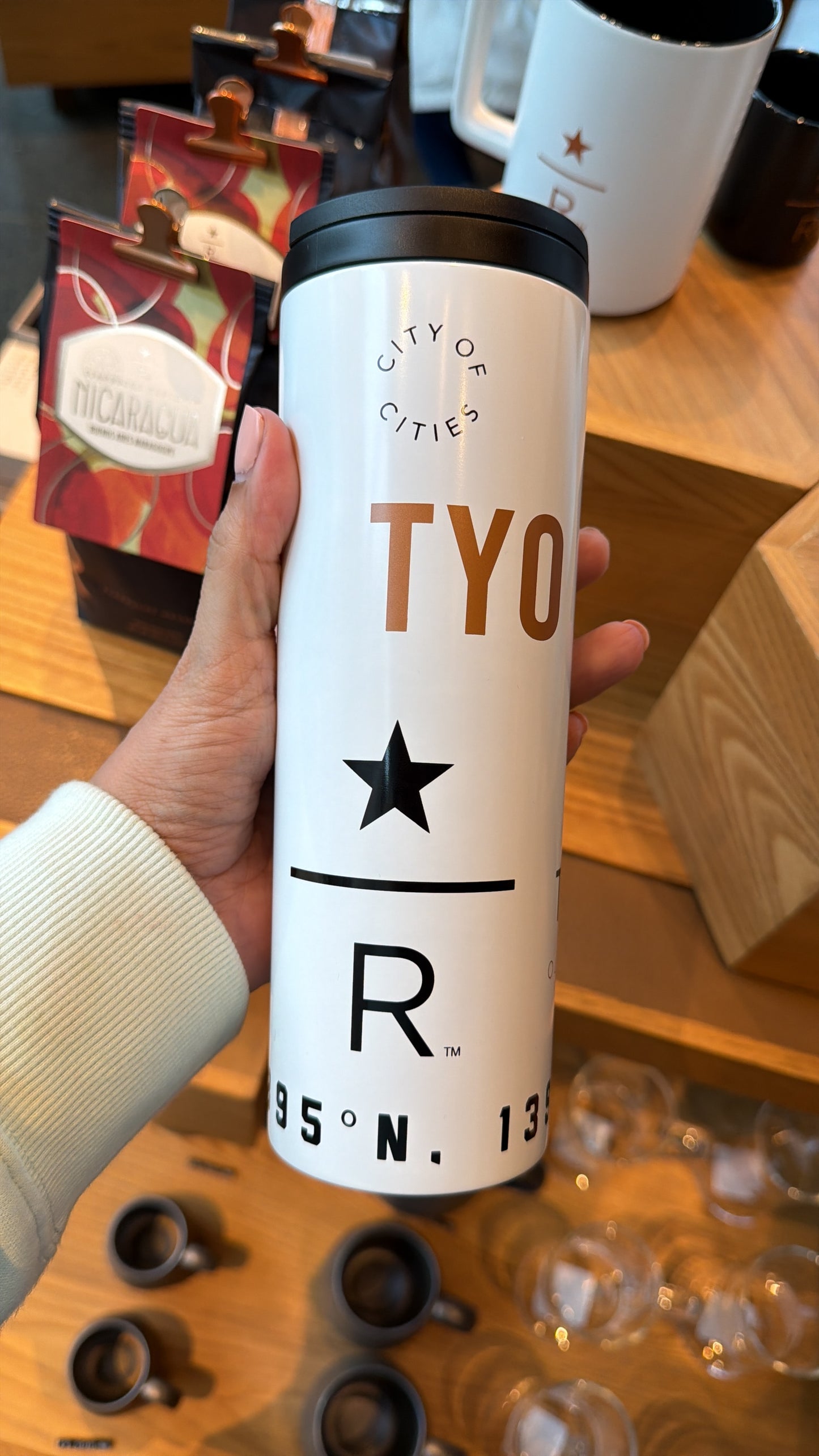 Termo blanco Roastery acero inoxidable Tokyo