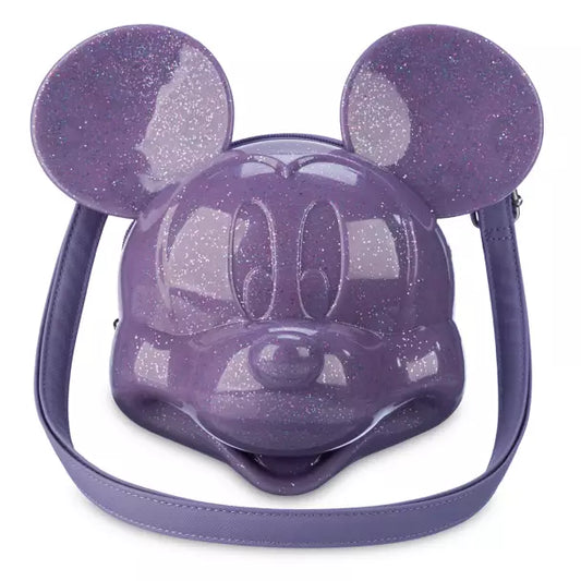 Bolsa Loungefly moldeada con Mickey Mouse, color morado Disney US
