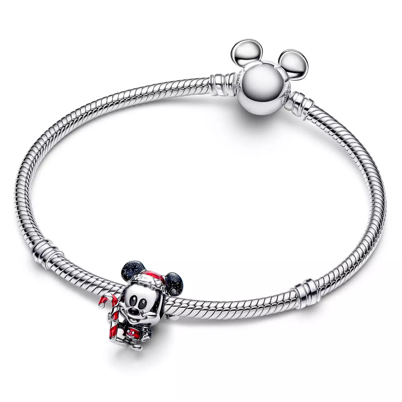 Charm de Mickey Mouse de Papá Noel de Pandora US Goods