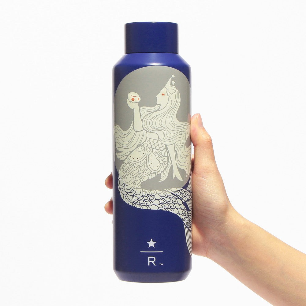 Botella de acero inoxidable WILDSIDE Starbucks Reserve®, azul oscuro, 591 ml