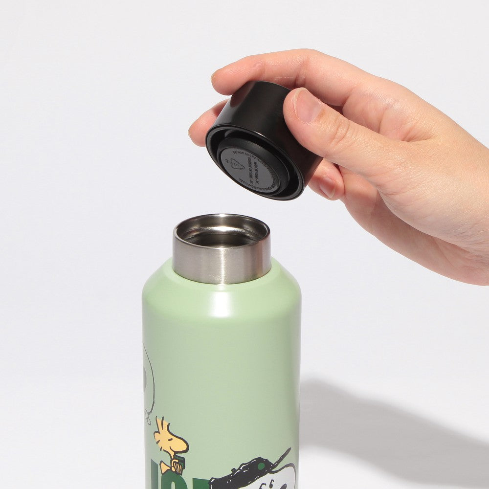 PEANUTS Botella de acero inoxidable verde 473ml Starbucks and PEANUTS 2025 co-brand