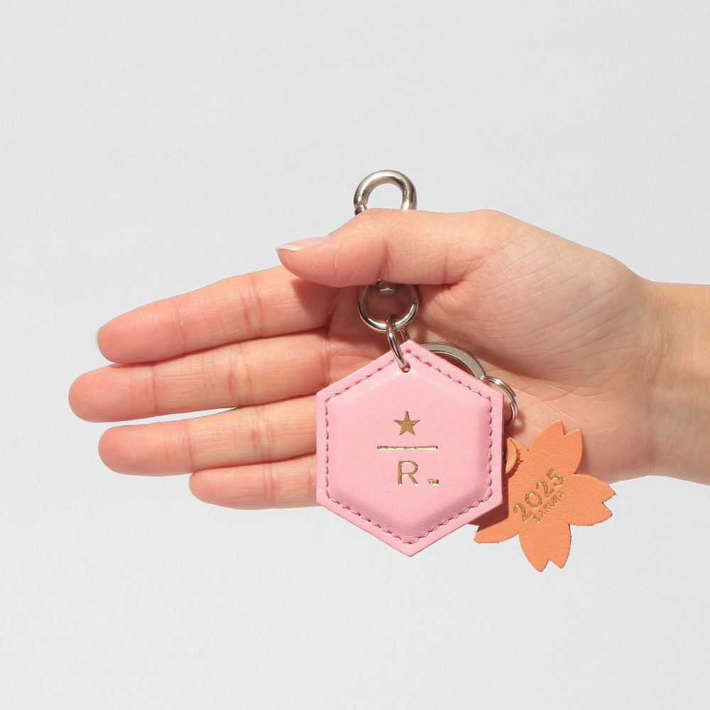 Llavero de cuero Starbucks Reserve Sakura rosa 2025 Starbucks Japan