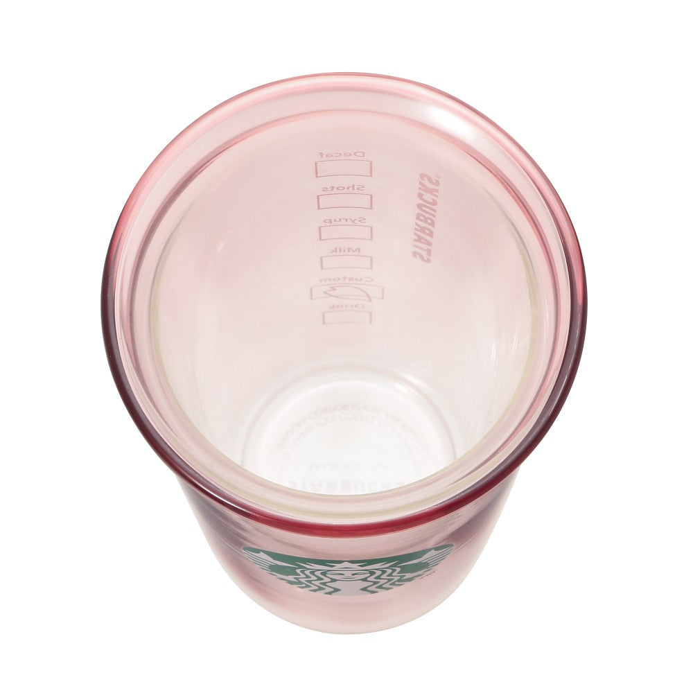 Vaso de Cristal Doble Pared Starbucks Japan 2025 Sakura series Pink 355ml