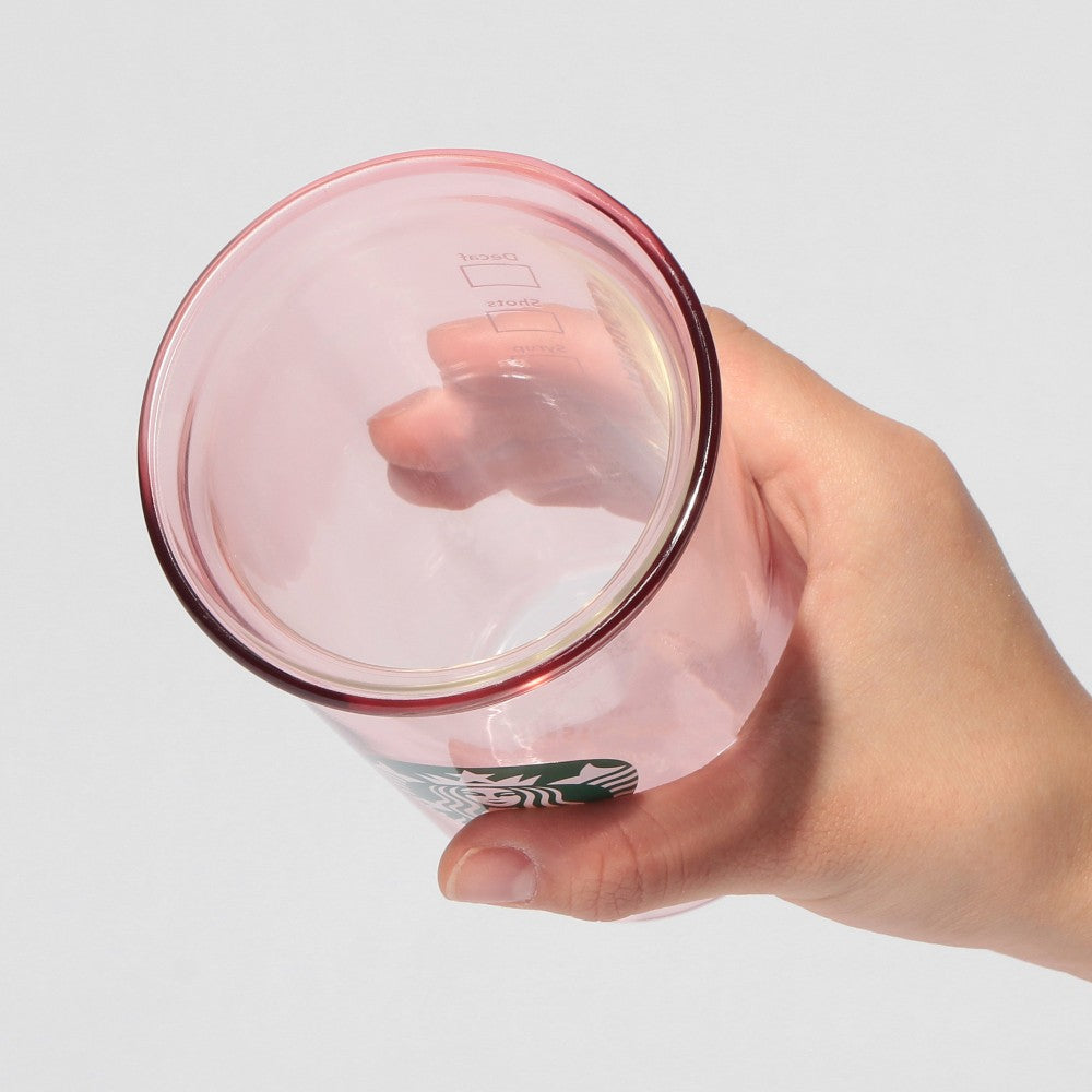 Vaso de Cristal Doble Pared Starbucks Japan 2025 Sakura series Pink 355ml