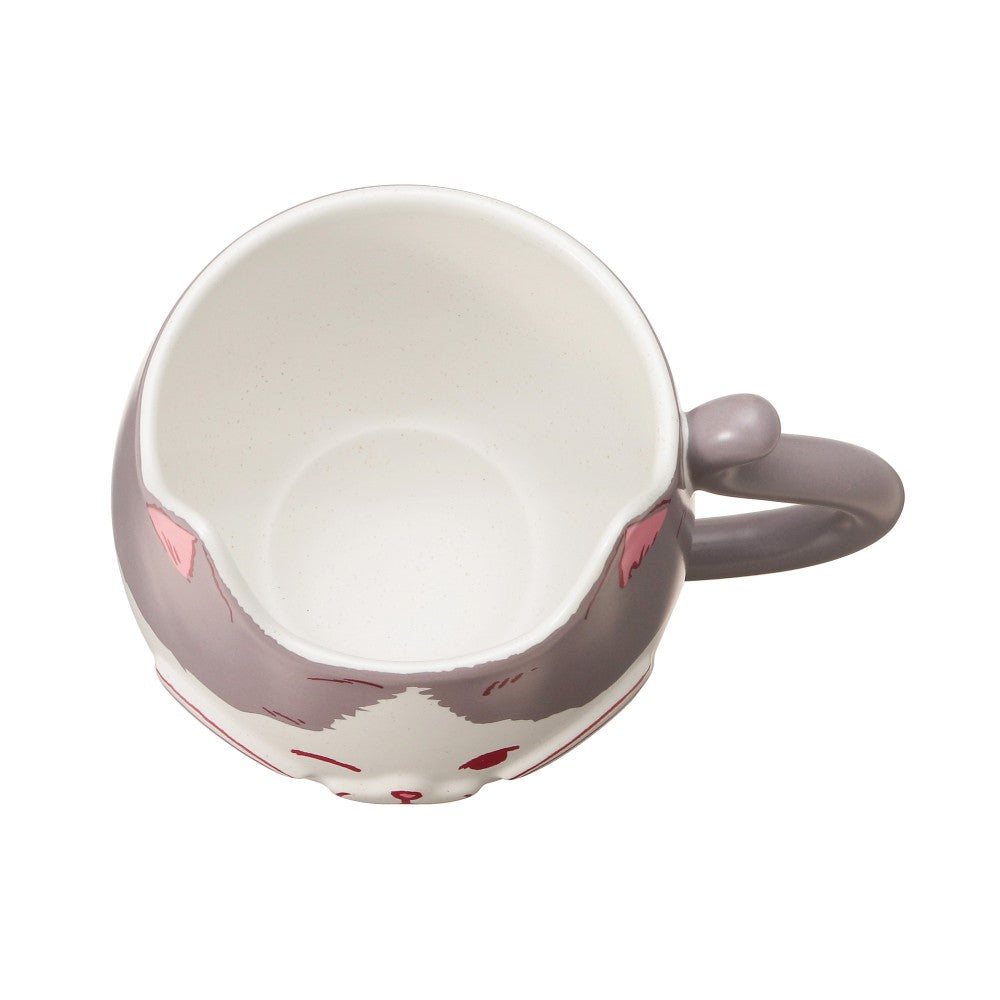 Taza de Ceramica con Cara de gatito gris Starbucks Japan 2025 Valentine's Day 355ml