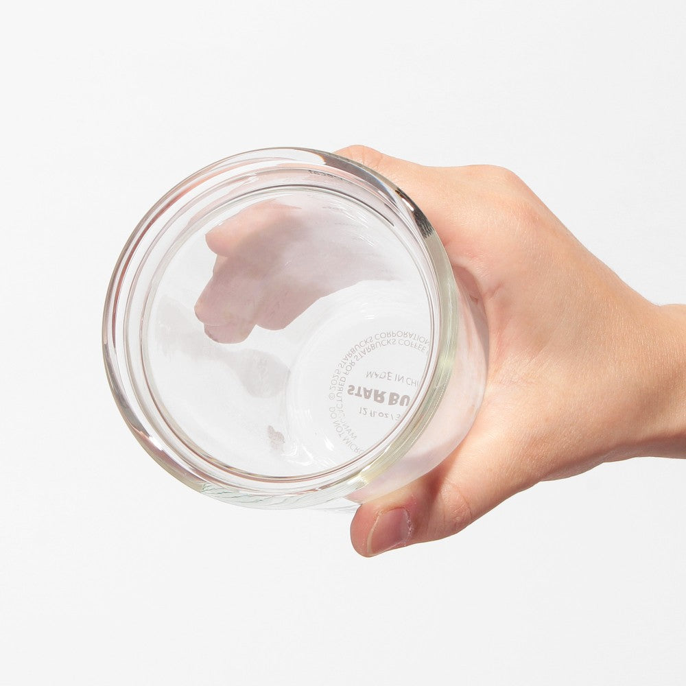 Vaso de Cristal de doble pared resistente al calor Starbucks Japan 2025 Valentine's Day transparente 355ml