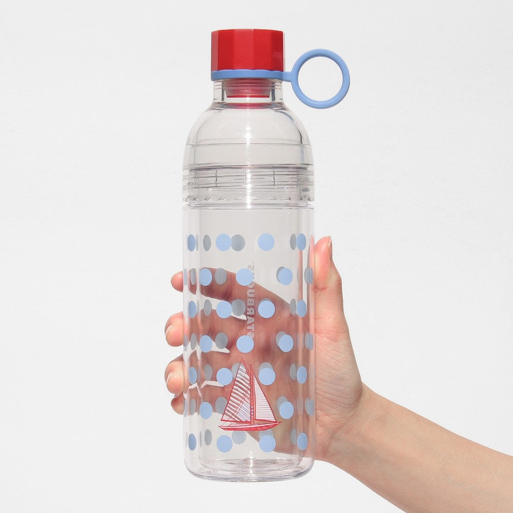Botella Marine Dot de doble pared con correa de 473 ml Marine Look Collection Japan 2025
