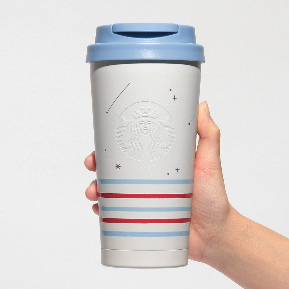 Vaso de acero inoxidable con el logotipo de TOGO y borde marino de 473 ml Marine Look Collection Japan 2025