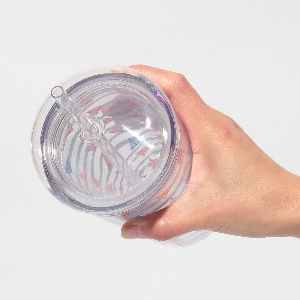 Vaso de agua fría con borde marino de 355 ml Marine Look Collection Japan 2025