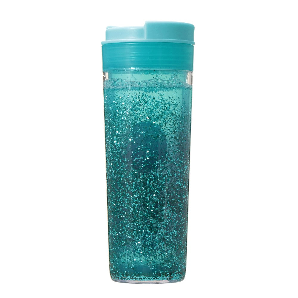 Vaso con Agua y glitter Turquesa 473ml Starbucks Blue Breeze Japon Summer 2025