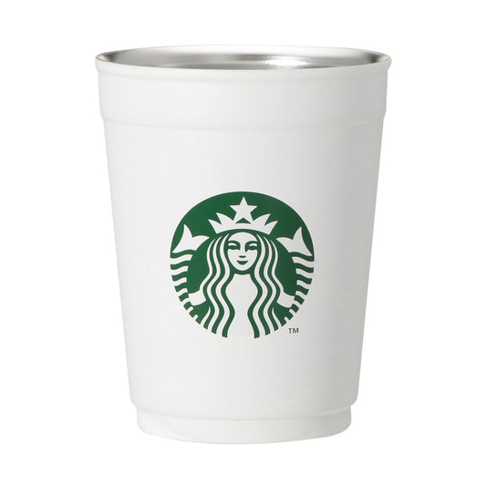 Portavasos/vaso de acero inoxidable 2WAY, blanco mate , 355 ml Enjoy the Day Out Japon 2025