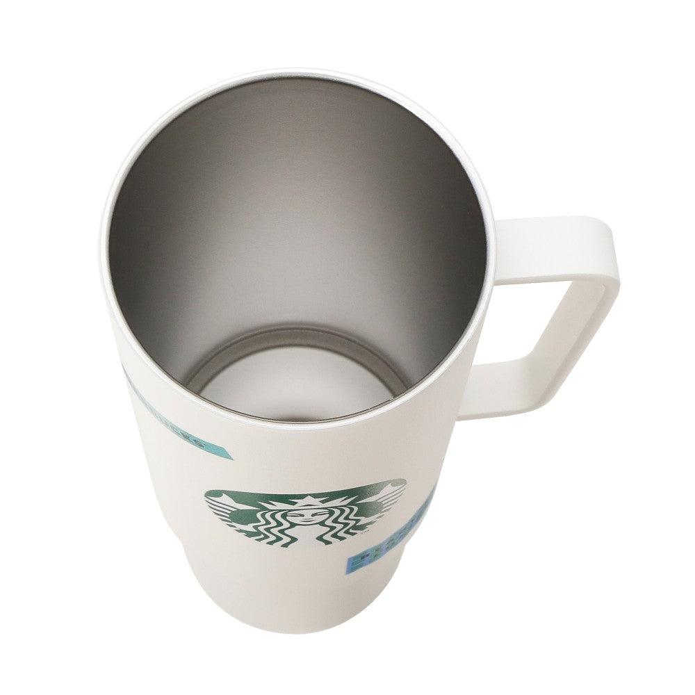 Vaso frío de acero inoxidable con asa MiiR blanco 932ml Enjoy the Day Out Japon 2025