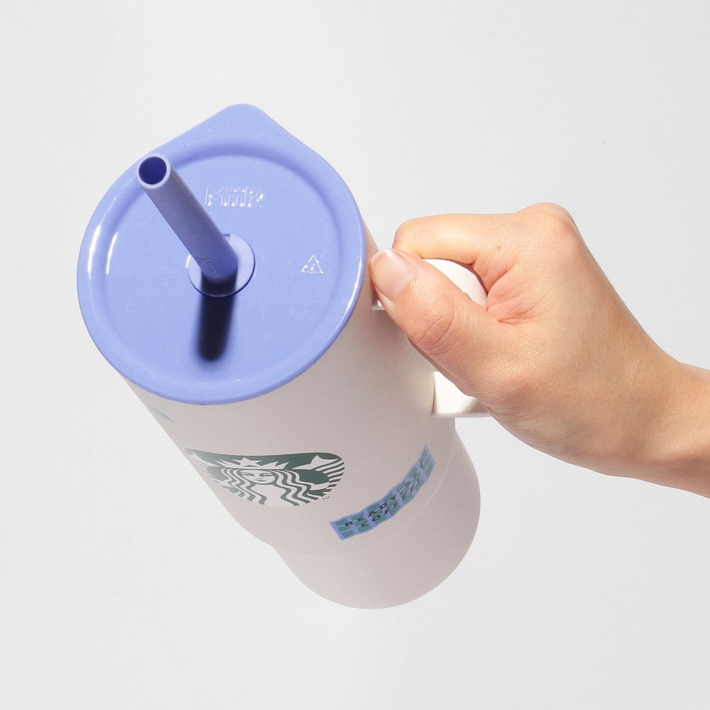 Vaso frío de acero inoxidable con asa MiiR blanco 932ml Enjoy the Day Out Japon 2025