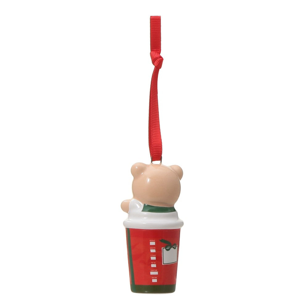 Adorno festivo de ceramica 2025 Vaso Rojo Bearista Holiday Japan 2025