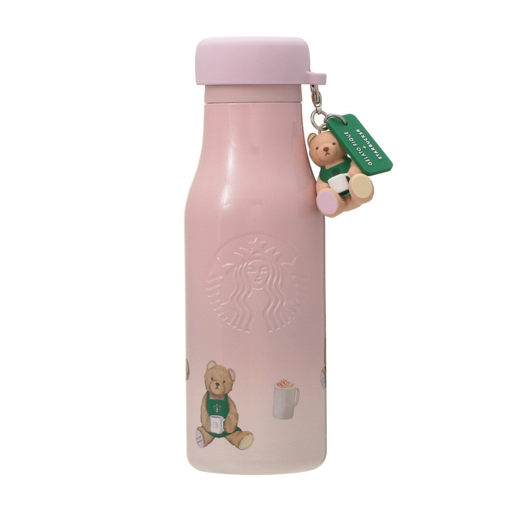Botella GelAto Piqué de acero inoxidable con tapa y charm Starbucks Gelato Pique 2025