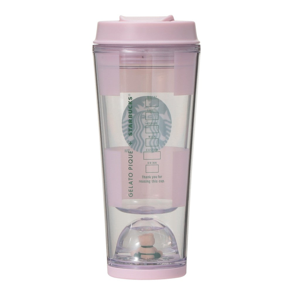 Vaso con borde Bear Snow Dome de gelato pique 355 ml Starbucks Gelato Pique 2025