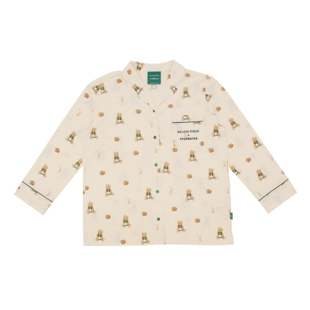 Camiseta gelato piqué con estampado de oso , color marfil Starbucks Gelato Pique 2025
