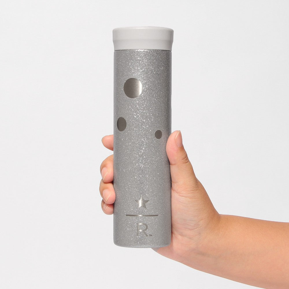 Botella Starbucks Reserve® de acero inoxidable, color plata, 281 ml STARBUCKS RESERVE® ROASTERY TOKYO HOLIDAY 2025