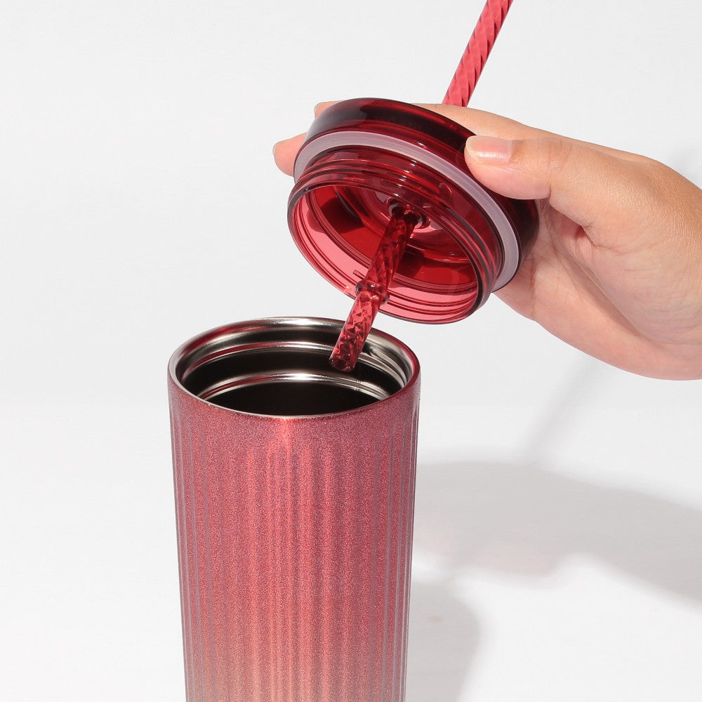 Vaso Starbucks Reserve® de acero inoxidable para bebidas frías, rojo, 473 ml STARBUCKS RESERVE® ROASTERY TOKYO HOLIDAY 2025