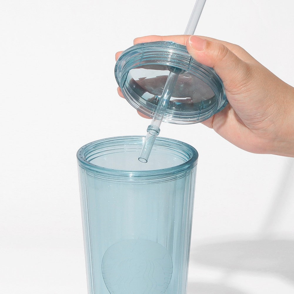 Vaso de agua fría azul brillante de 710 ml. Feel the breeze Japon 2026