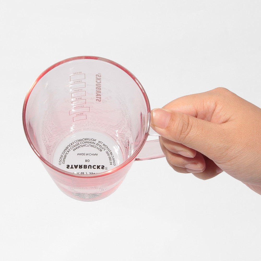 Taza de cristal resistente al calor, gradación rosa 384 ml. Feel the breeze Japon 2026