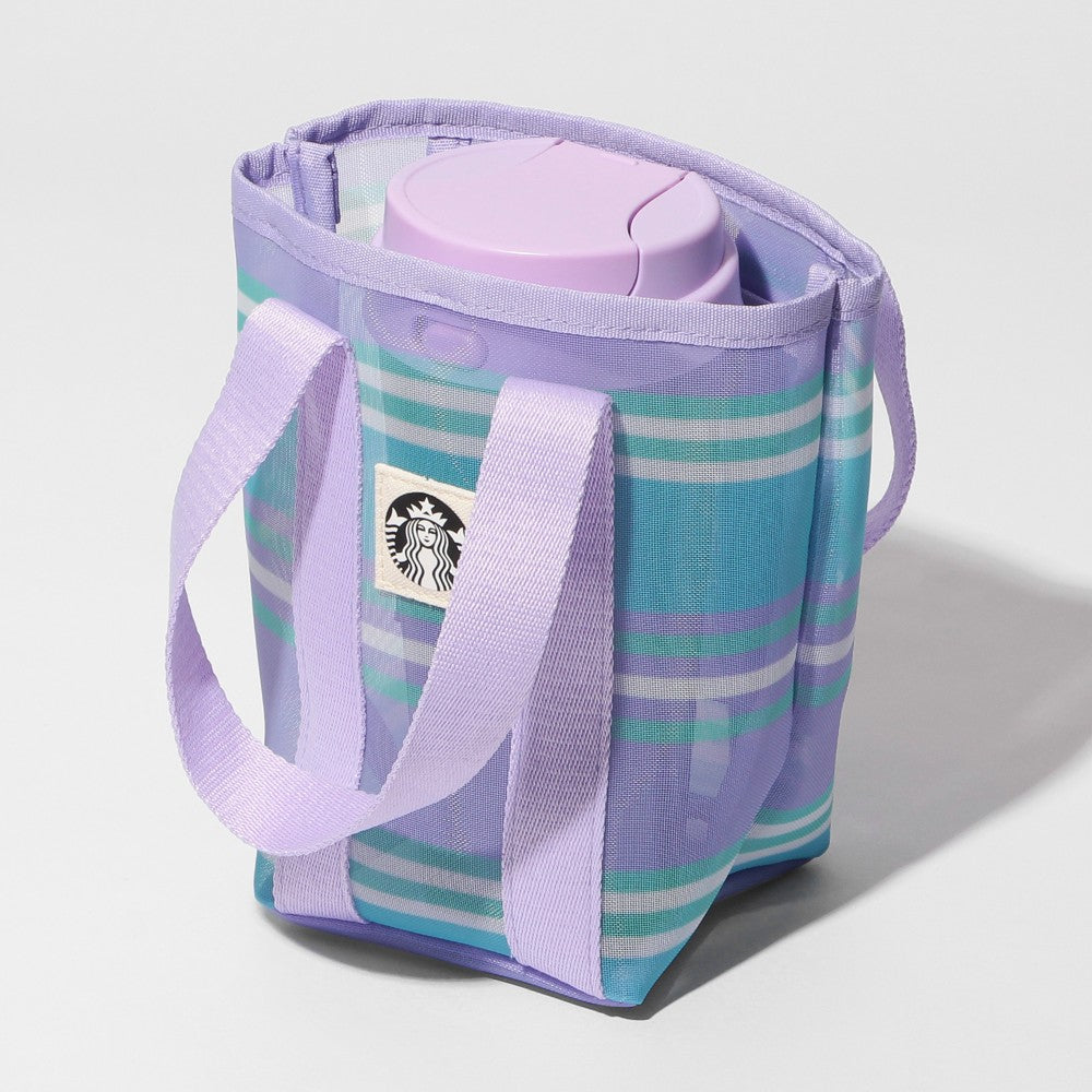 Bolsa de malla pequeña, morada Starbucks Japon 2026