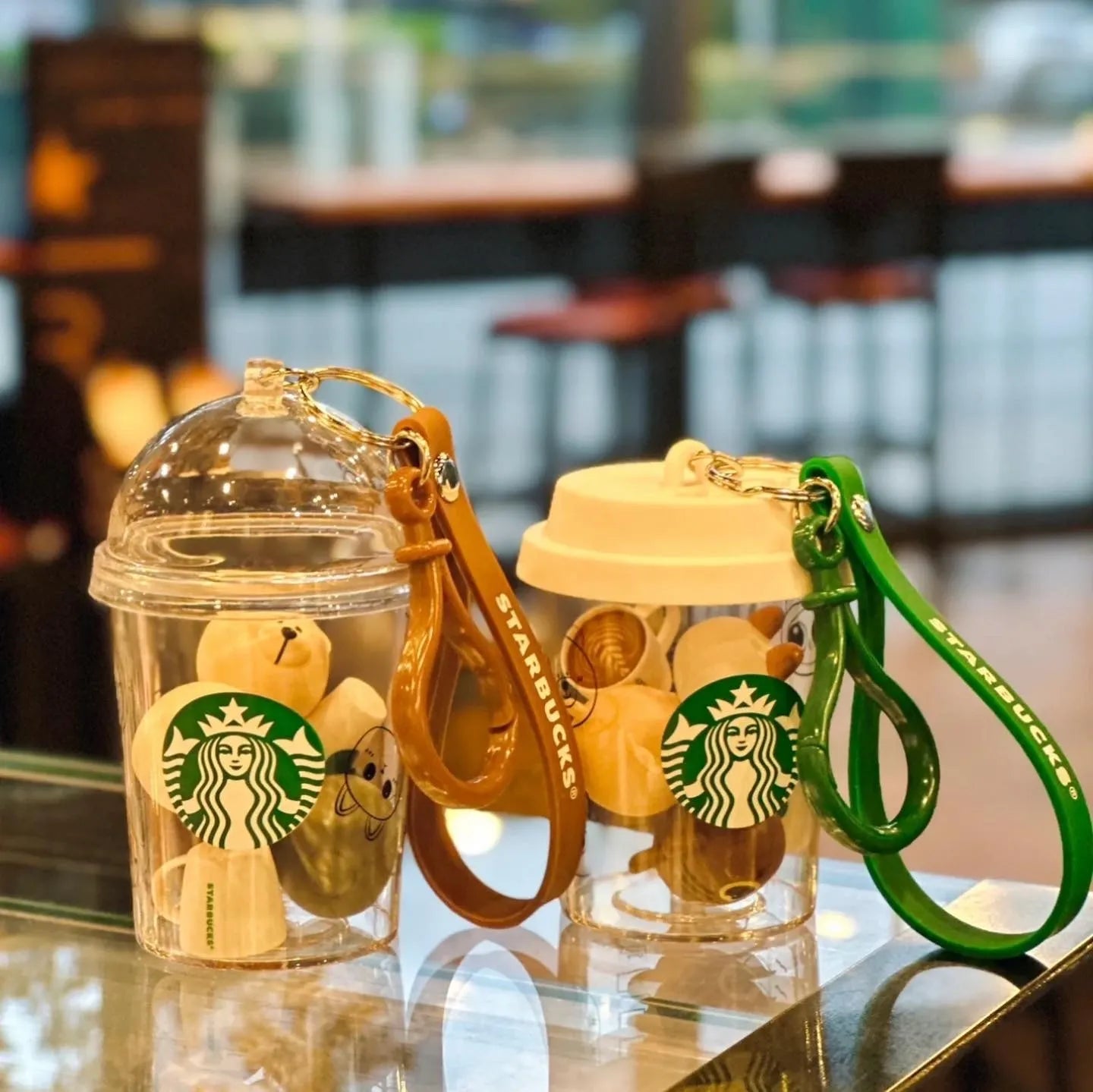 Llavero Vaso Gatitos Starbucks Asia