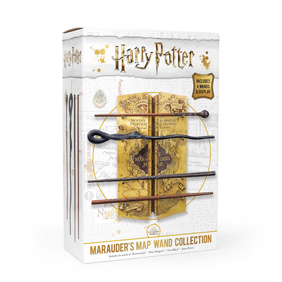 Harry Potter | The Marauder’s Map Wand Collection — 4 Wands & Display 🪄🗺️