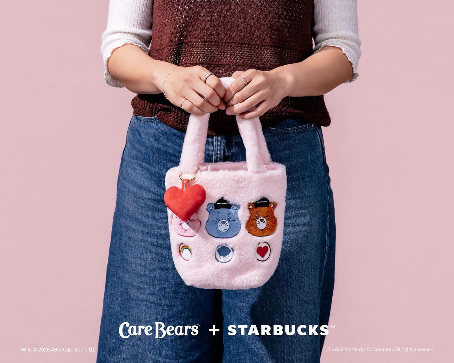 Starbucks x Care Bears 2026 | Pink Small Tote Bag 🧸💗