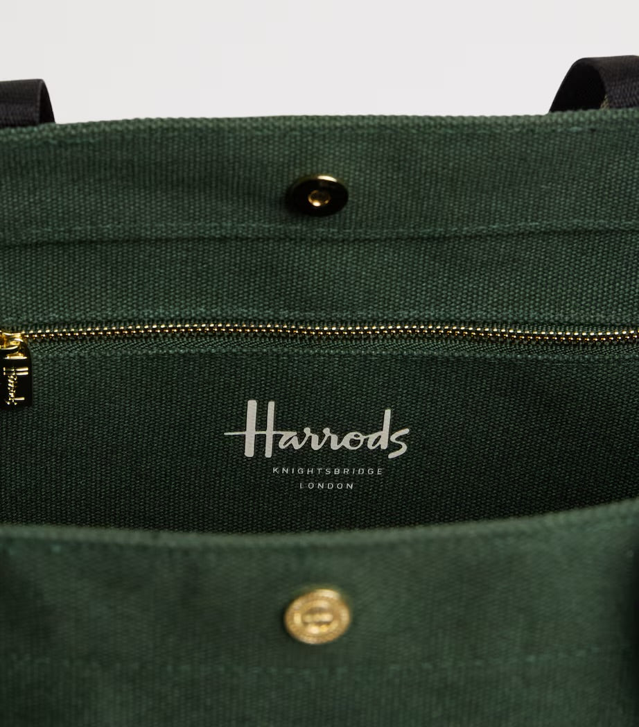 Harrods Medium Henry Bear Tote Bag | Green