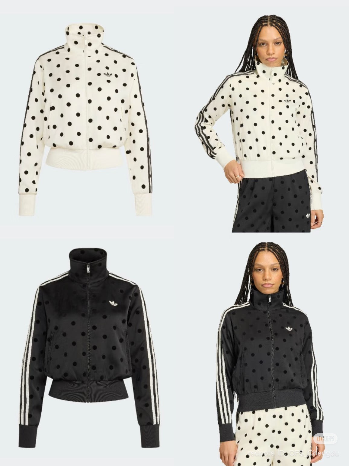 Chamarra Adidas Corea polka dot collection