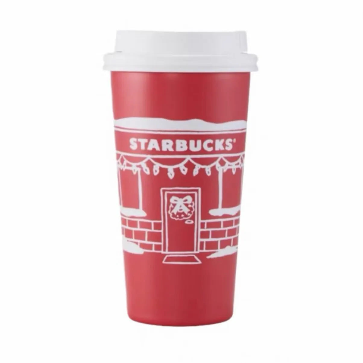 Starbucks 2025 China Warm Christmas Red 15oz SS Tumbler
