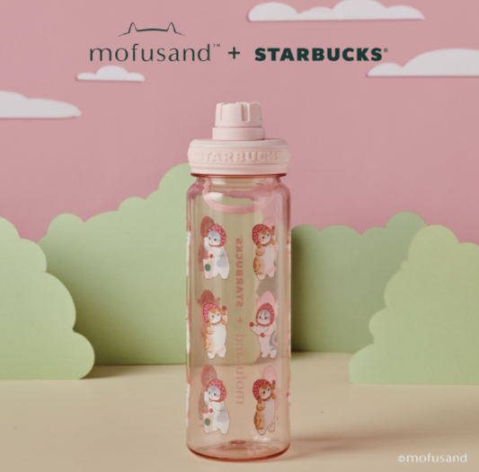 Botella de Agua Strawberry Mofusand x Starbucks Singapore 2025
