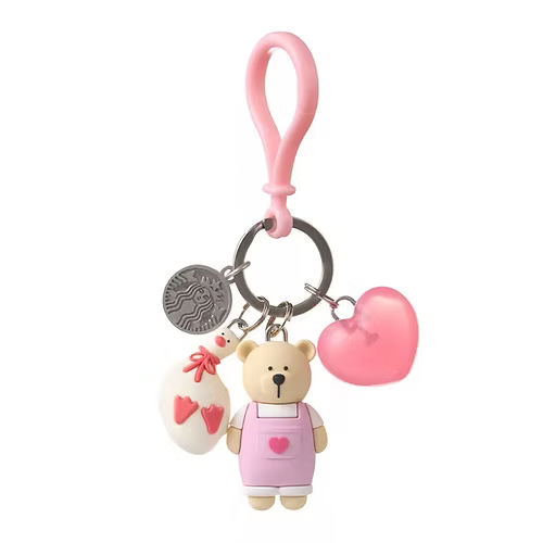 Pink Love Duck Bearista Keychain / Charm Taiwan Valentine’s Day 2026
