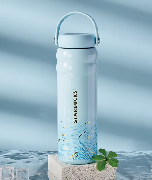 Blue SS Tumbler with Handle China Stellar Collection 2025