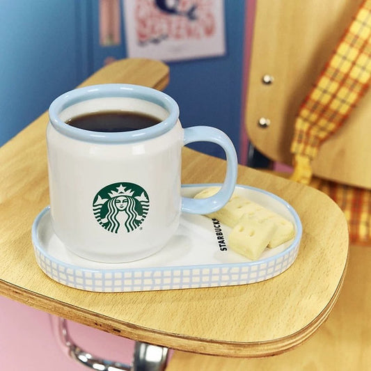 Set de Taza de Ceramica y Plato Back to School China 2025  400ml