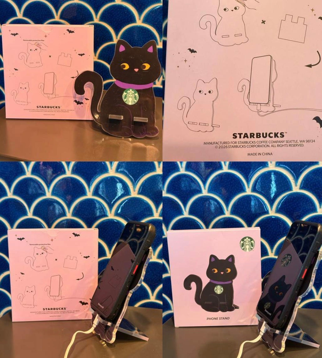 Starbucks Hong Kong Halloween 2026 | Porta Celular Gato Negro 🐈⬛🎃