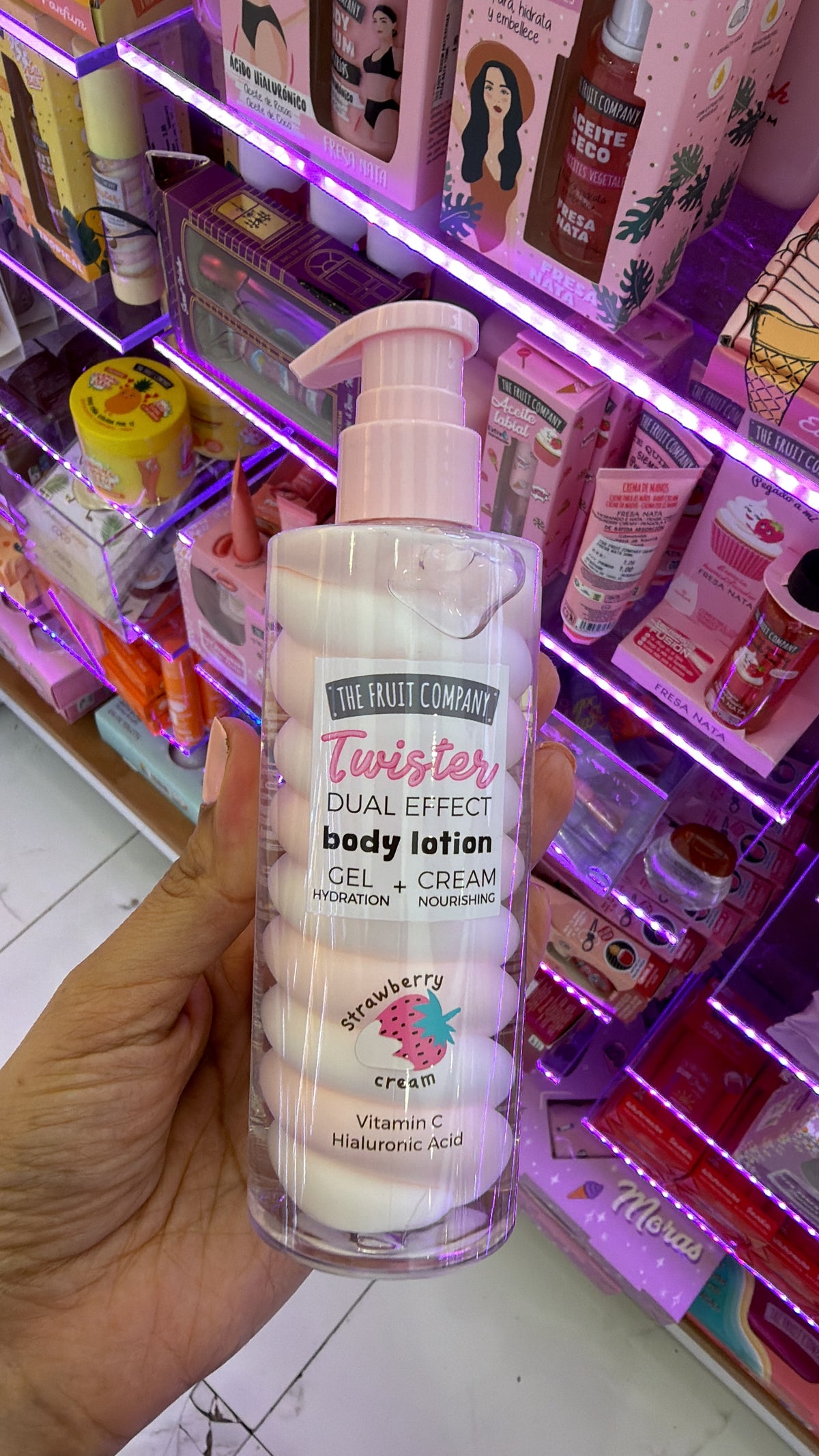 TwisterDUAL EFFECT bodylotion strawberry the fruit company