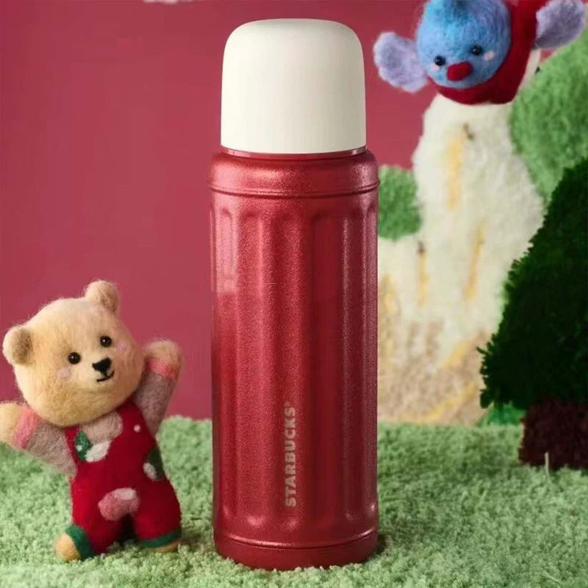 Termo rojo acero inoxidable Starbucks China 2024 Christmas cute Winter Retro 460ml