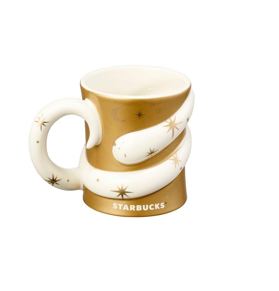 Taza Dorada serpiente Corea Dreaming Snake Gold Mug 355ml Harry Potter Starbucks