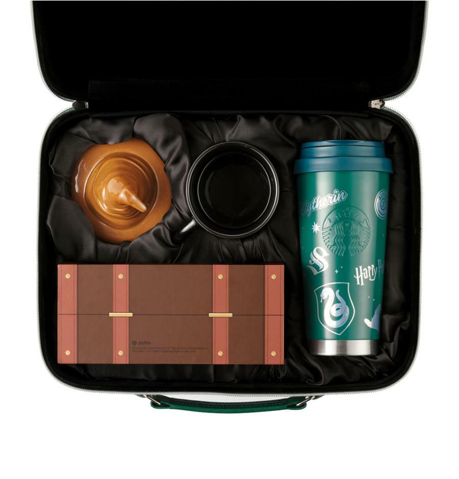 Lonchera con termo, bearista, taza, monedero Slytherin Starbucks Harry Potter